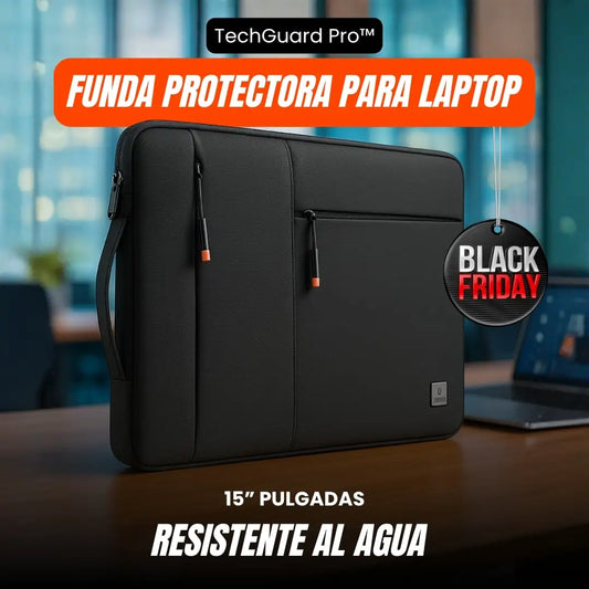 TechGuard Pro™ — Funda Premium Antigolpes e Impermeable para Laptop