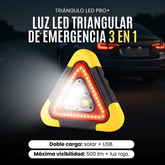 Triángulo LED Pro+ Luz LED Triangular de Emergencia 3 en 1