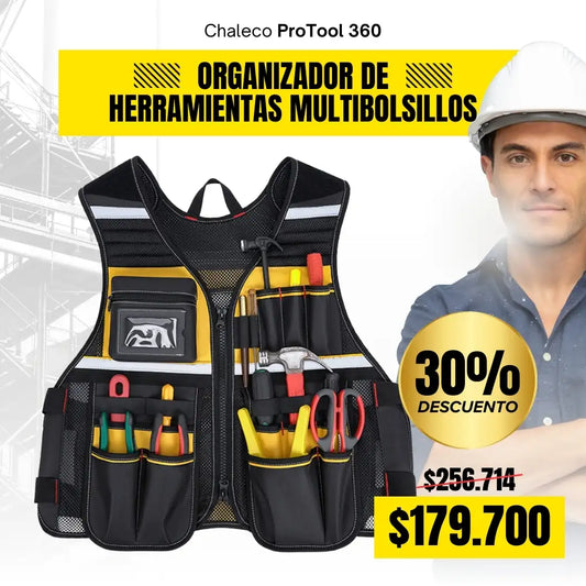 Chaleco ProTool 360 - Organizador de Herramientas MultiBolsillos