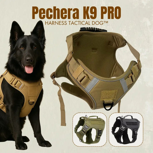 Pechera K9 PRO – Arnés Táctico Antijalón para Perros