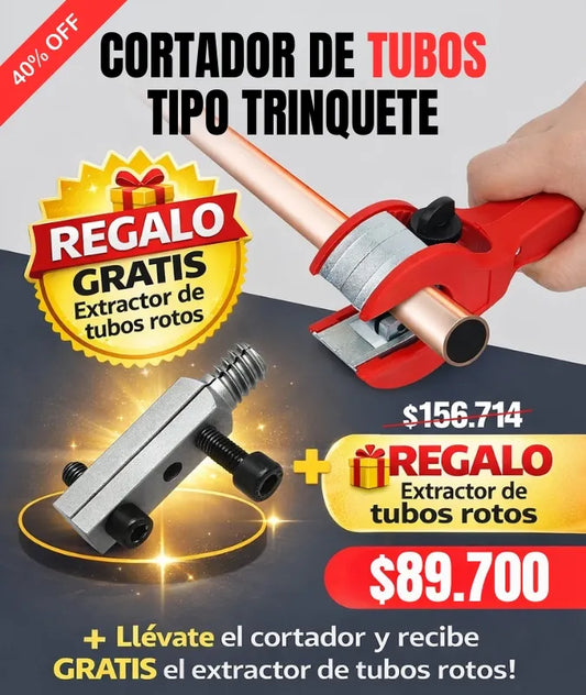 RatchCut - Cortador de Tubos Trinquete + Extractor Gratis
