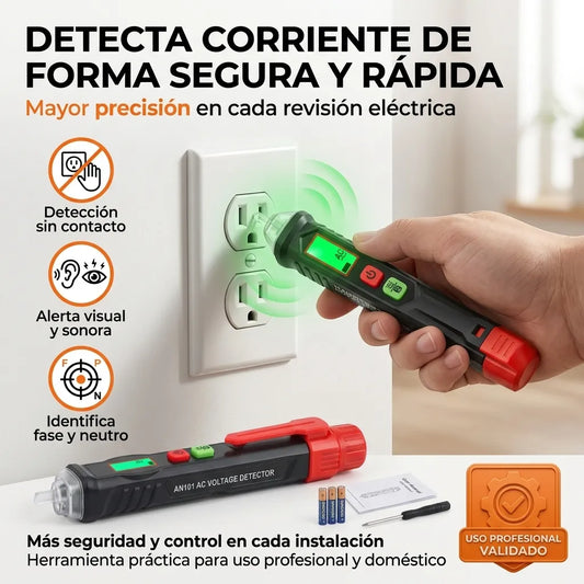 Probador de Corriente sin Contacto LCD