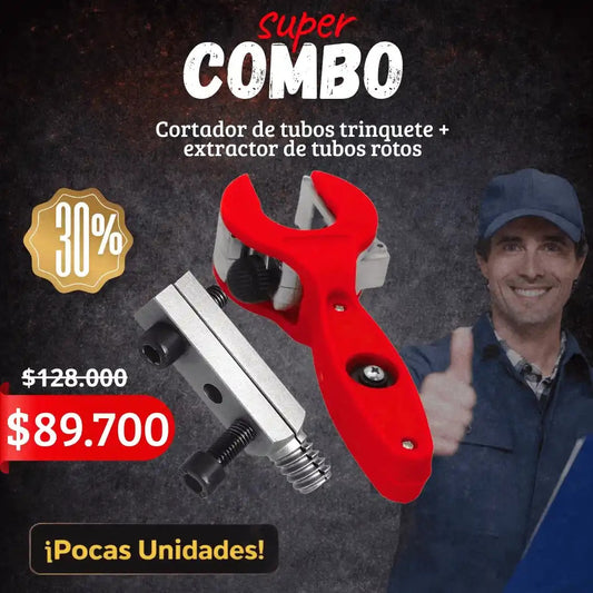 combo corta tubos y expulsa tubos rotos